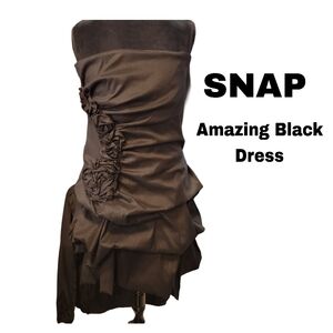 🎀CLEARANCE🎀 RUFFLES + ROSES 🌹 Layered Ruched cocktail dress 👗  Goegeous 2x